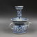 Late Qing Guangxu annual blue and white oil lamp teapot
