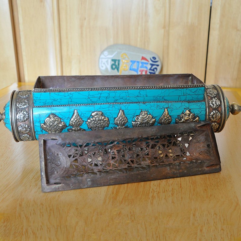 Nepalese handmade copper lying incense burner Material: (1 of 9)