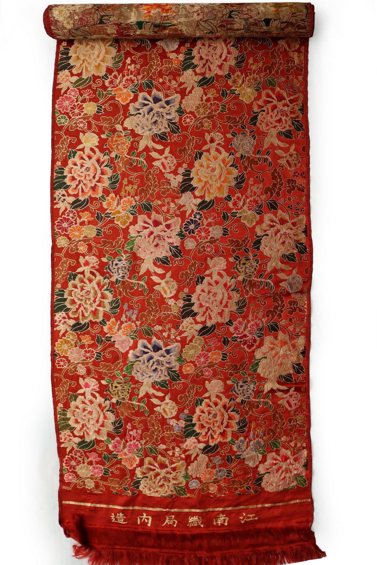 CHINESE QING CLOUD BROCADE DRAGON SILK PANEL (1 of 13)