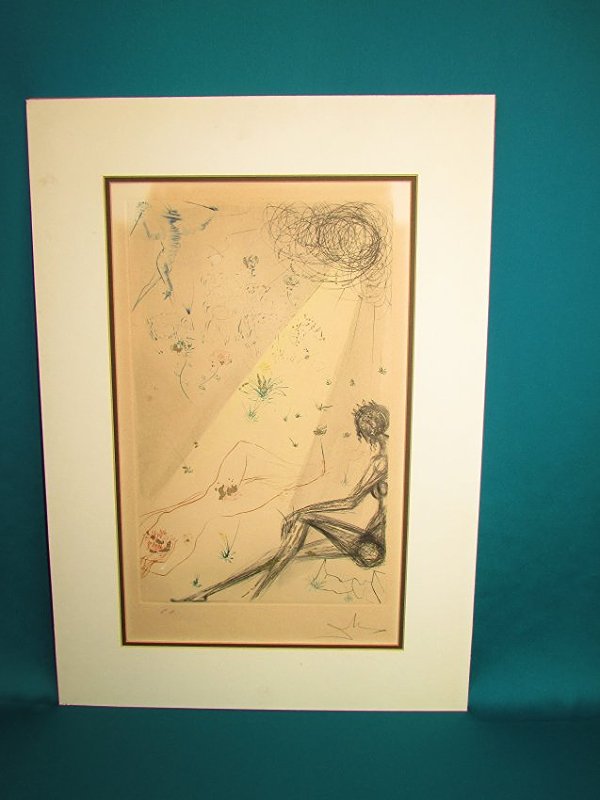 Salvador Dali Reclining Nude Lithograph Print Signed: Salvador Domingo Felipe Jacinto Dali Domnech, Marques de Dali de Pubol (11 May 1904 - 23 January 1989), known as Salvador Dali , was a prominent Spanish surrealist painter born in Figueres, Catalonia,
