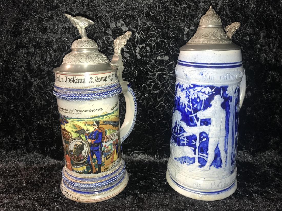 2 German Stoneware Steins (1 of 7)