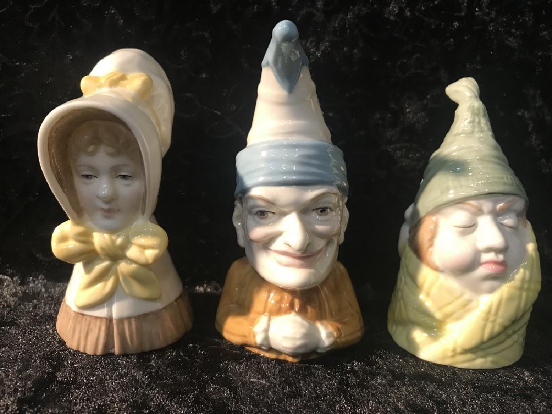 3 Royal Worcester Porcelain Candle Snuffers (1 of 4)