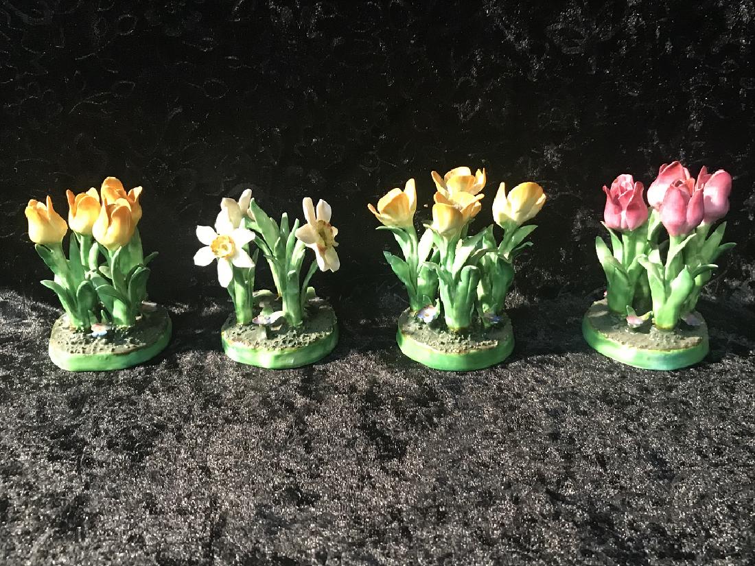 4 Crown Staffordshire Place Card Holders (1 of 4)