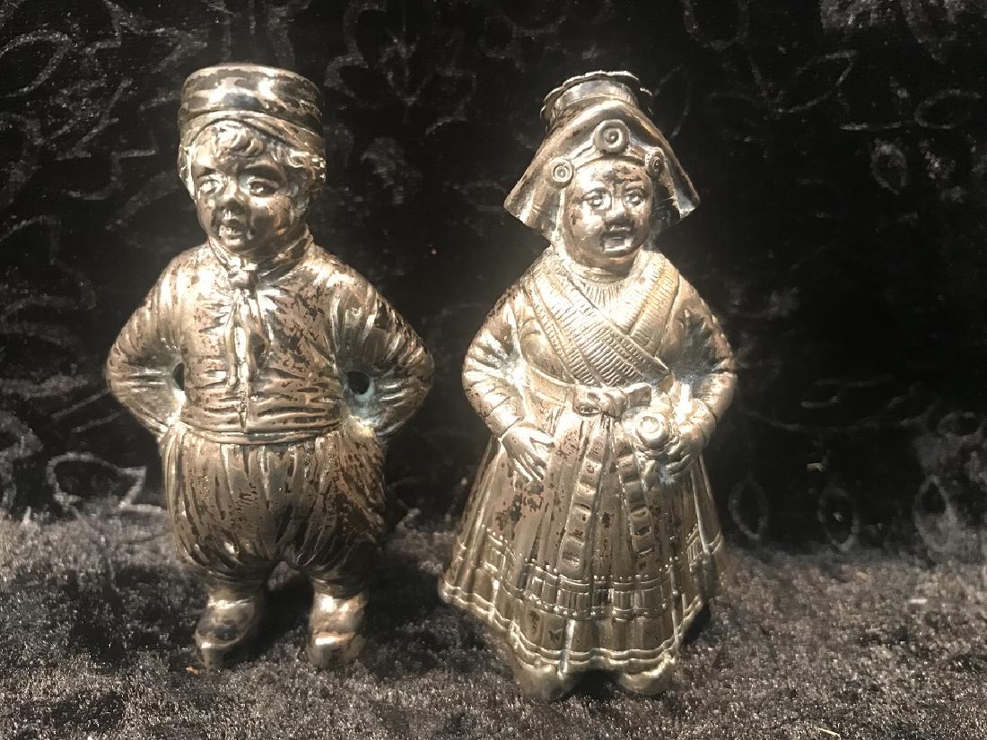 Pair of German Silver Figural Salt Shakers (1 of 5)