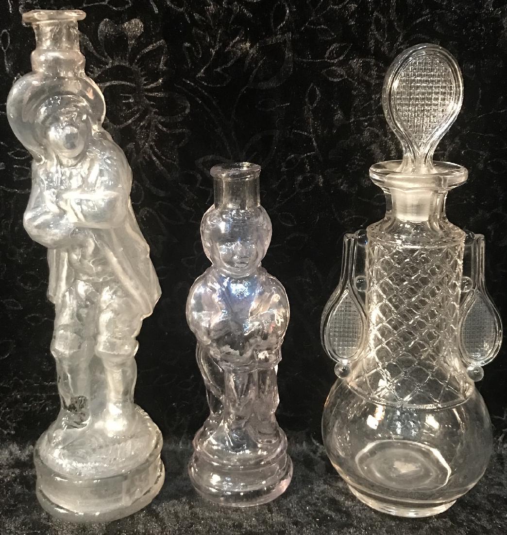 3 Glass Figural Bottles (1 of 4)