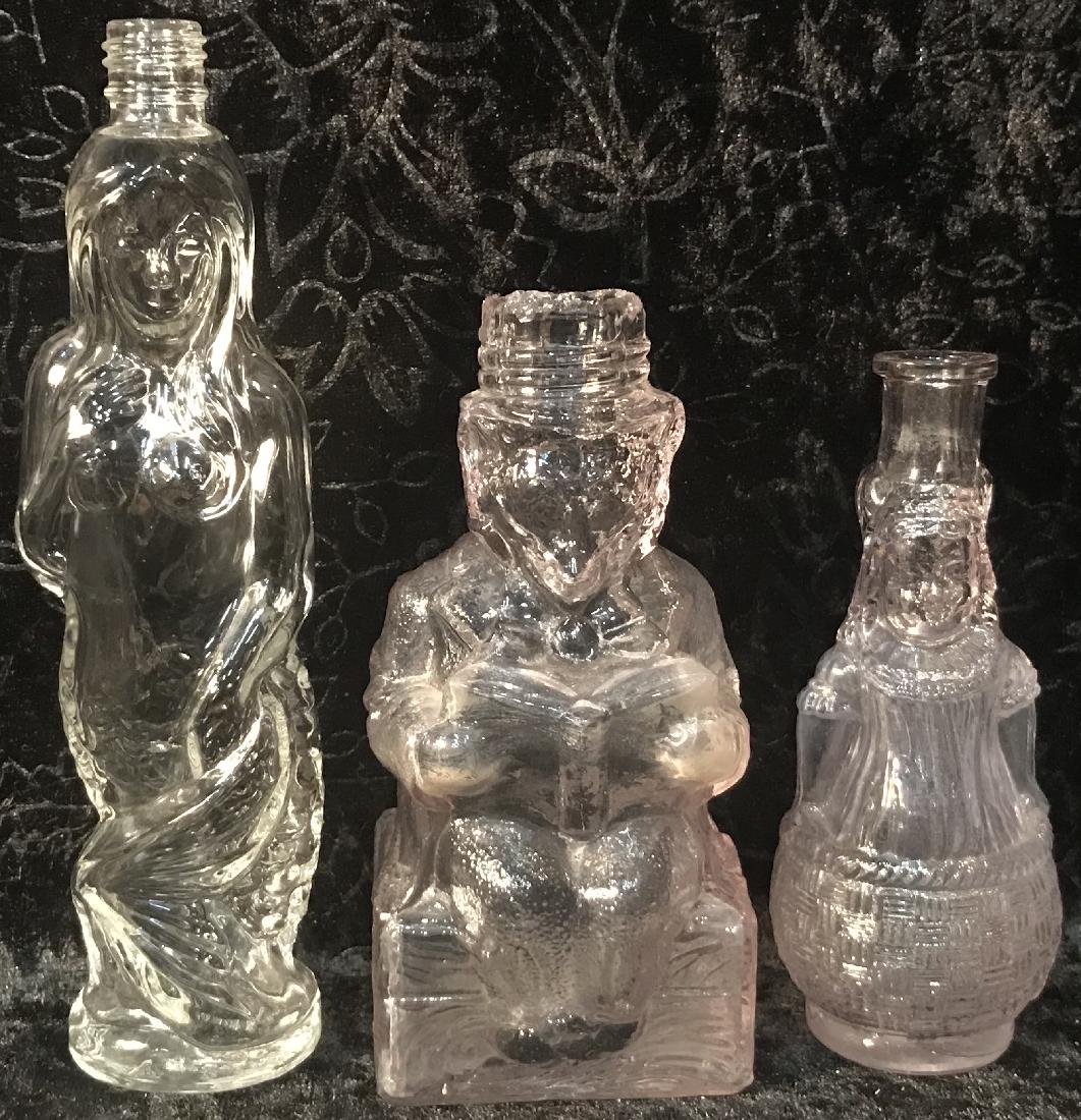 3 Glass Figural Bottles (1 of 7)