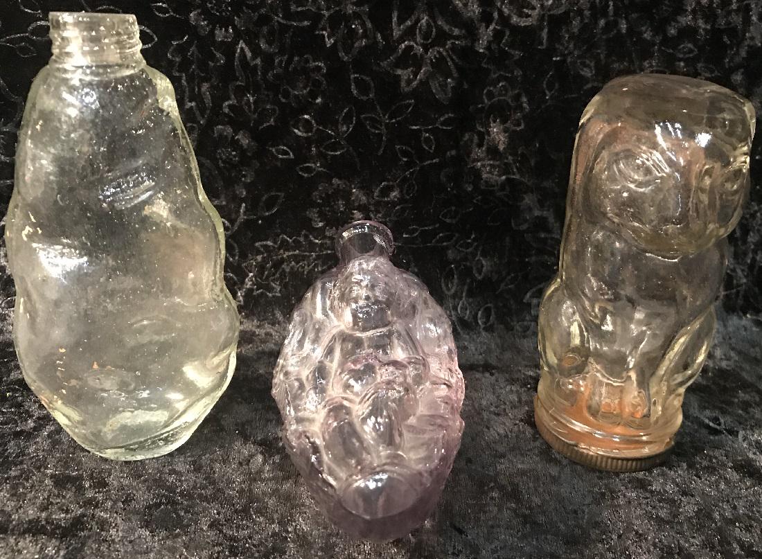 3 Glass Figural Bottles (1 of 9)