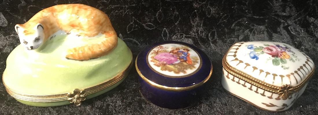 3 Limoges Porcelain Boxes (1 of 7)