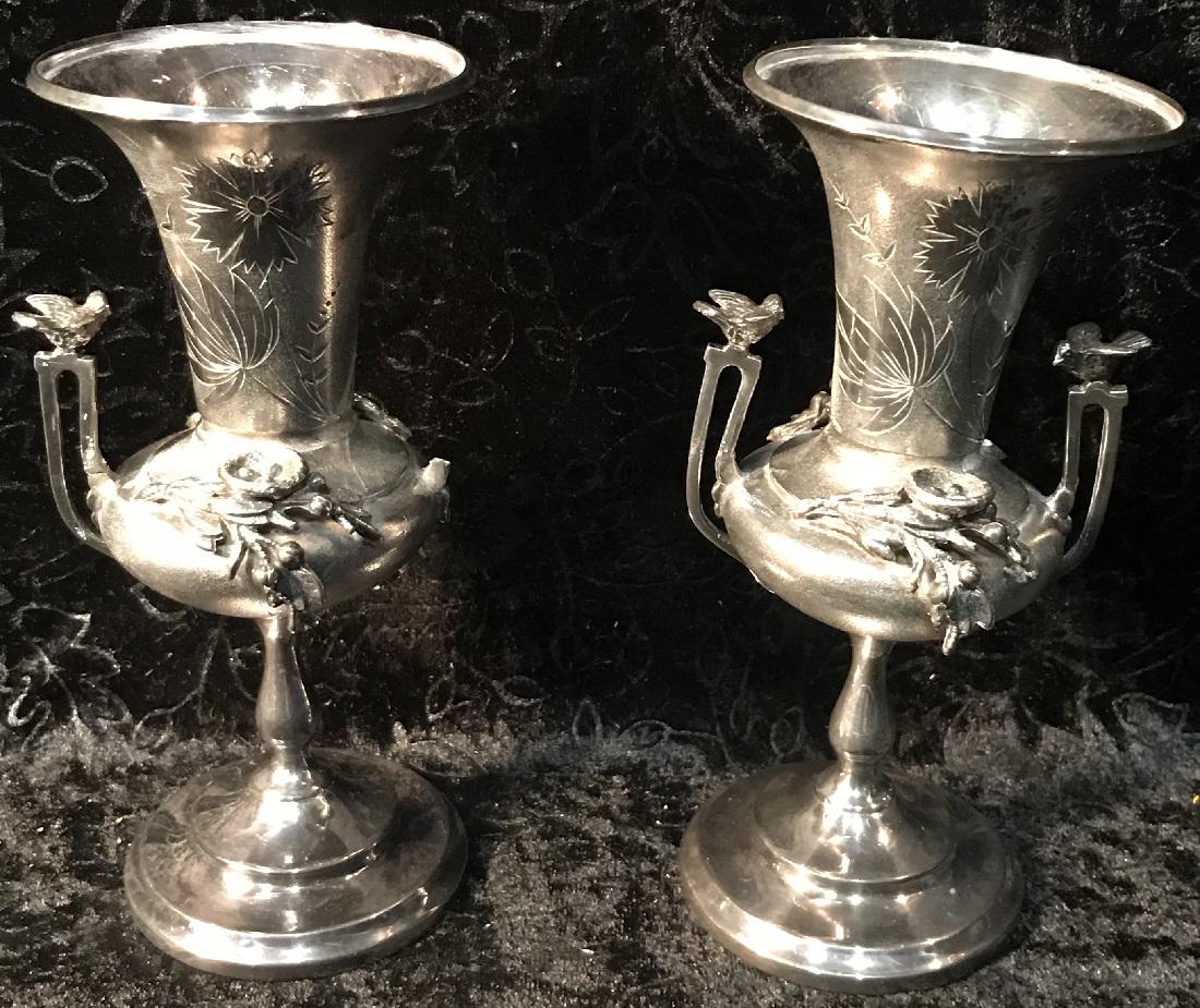 2 Victorian Wilcox Silverplate Urns (1 of 5)