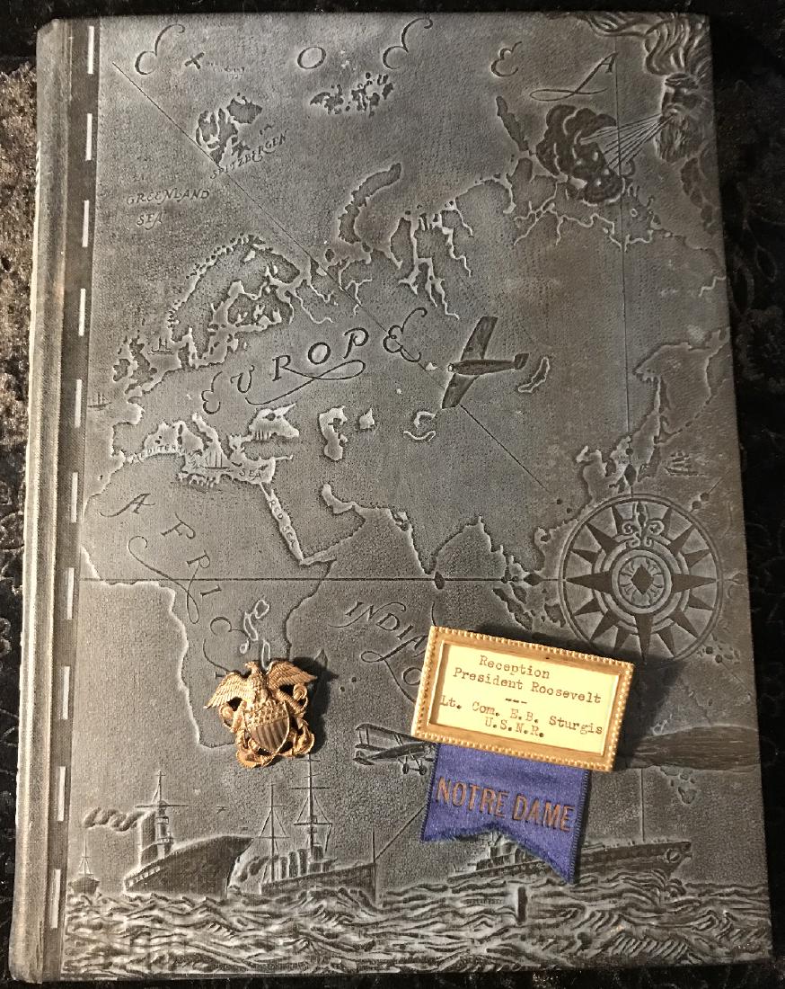 Side Boy 1942 US Navy Pin Eagle Shield Sterling (1 of 9)