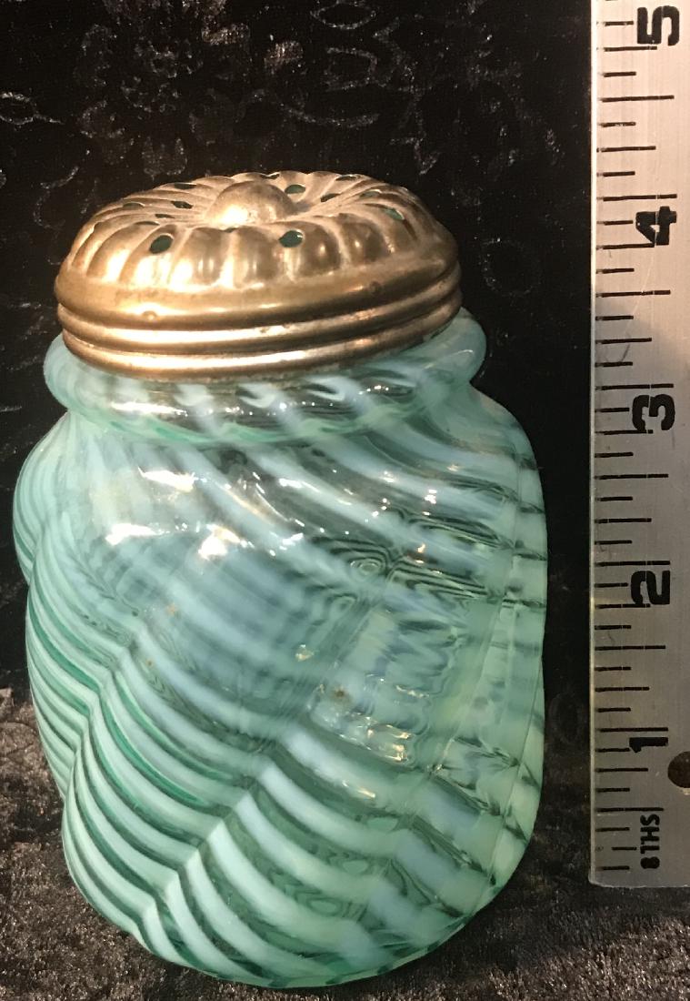 Parian Swirl Blue Opalescent Sugar Shaker (1 of 6)