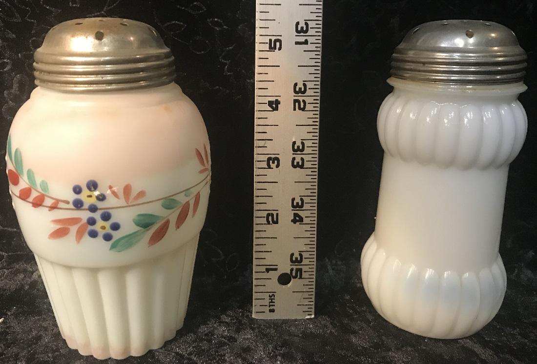 2 Victorian Opaque Glass Sugar Shakers (1 of 11)
