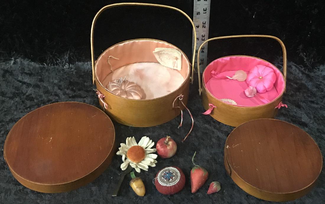 Two Shaker Style Sewing Boxes w/Notions (1 of 6)