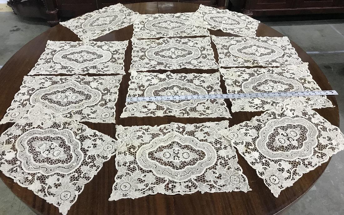 Lot of Fancywork Placemats: A lot of fancywork placemats. Good condition.