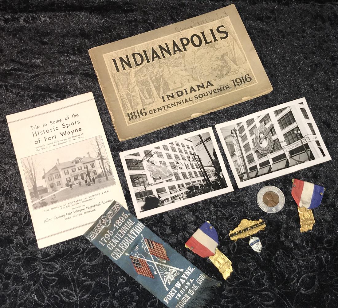 Lot of Indiana Related Medals & Book (1 of 9)
