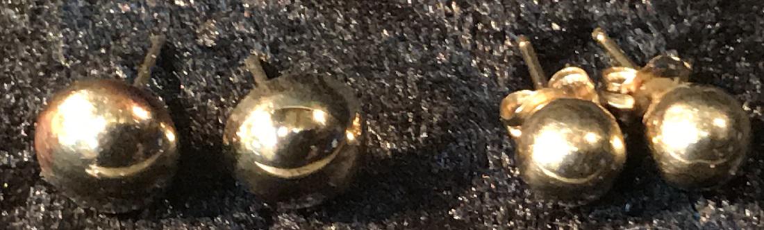 Four 14K Gold Earrings (1 of 4)