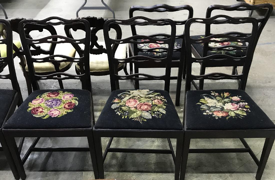 8 Queen Anne Style Ladder Back Side Chairs (1 of 19)