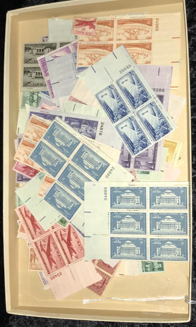 Lot of Unused US Postage Stamp Blocks (1 of 4)
