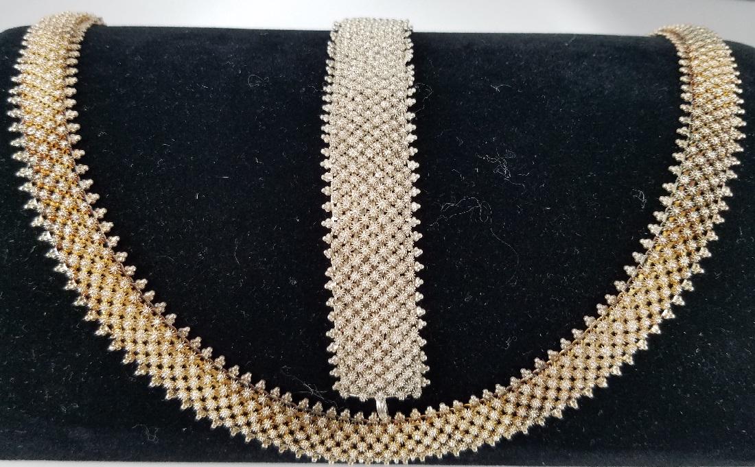 Sterling Fine Woven Chain Choker Bracelet: Sterling Fine Woven Chain Choker Bracelet