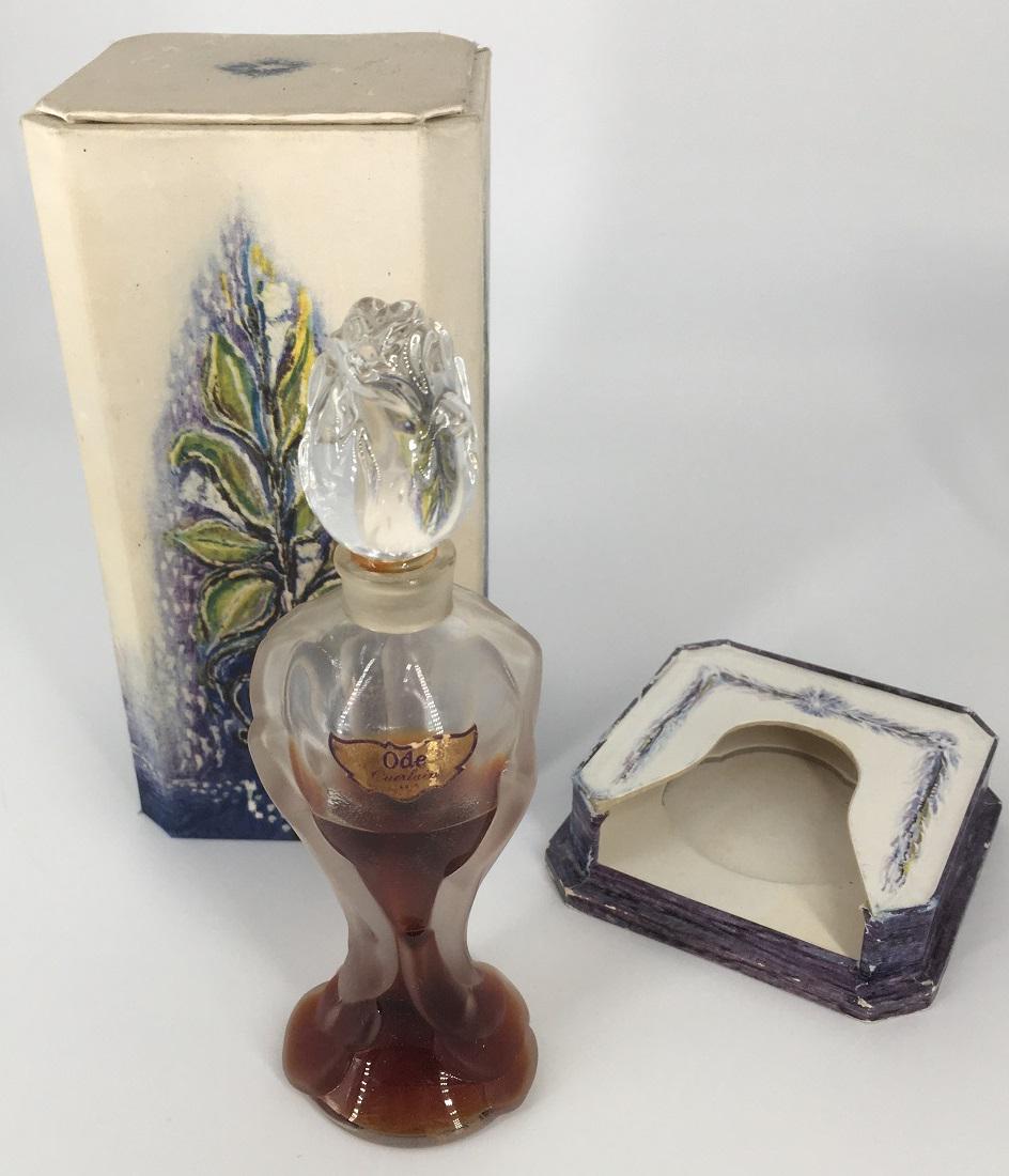 Guerlain Perfume Ode Baccarat Bottle Box Crystal: Guerlain Perfume Ode Baccarat Bottle Box Crystal Some perfume still in the bottle - but we cannot guarantee anything about the perfume, or if it will leak during shipment. We will bag the bottle separ