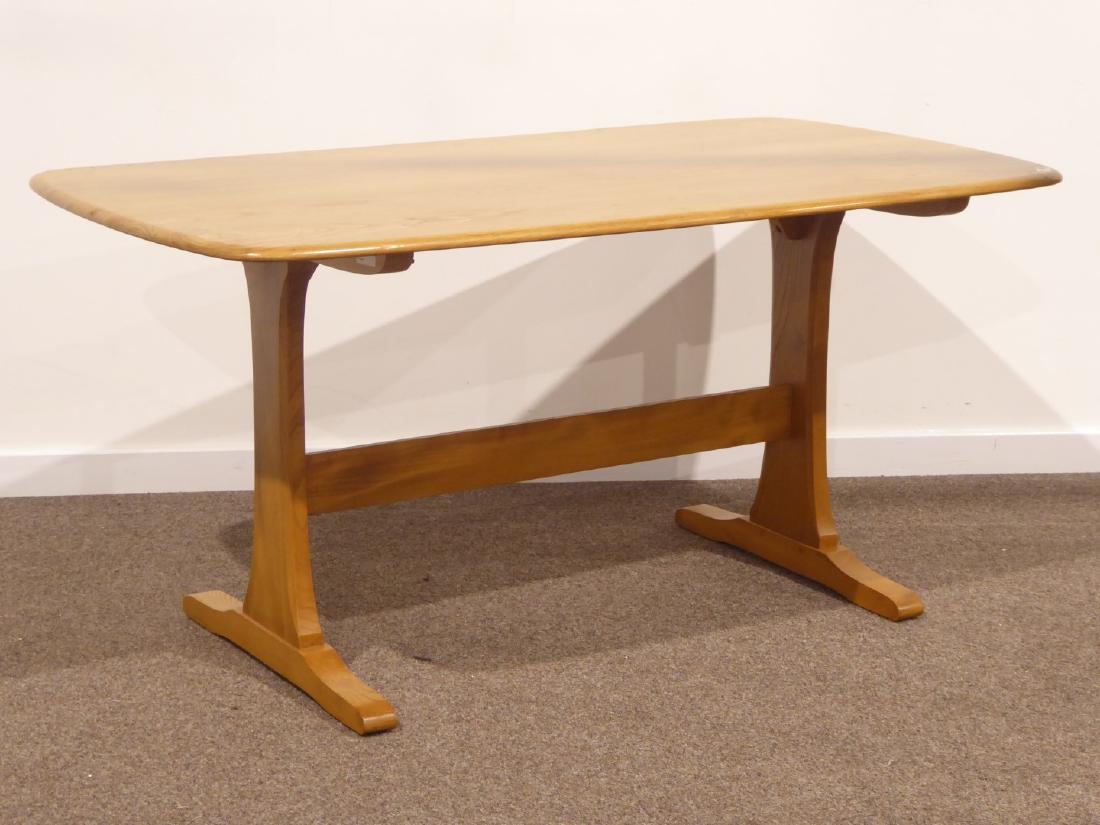 Ercol light elm rectangular dining table, 152cm x 84cm,: Ercol light elm rectangular dining table, 152cm x 84cm, H73cm