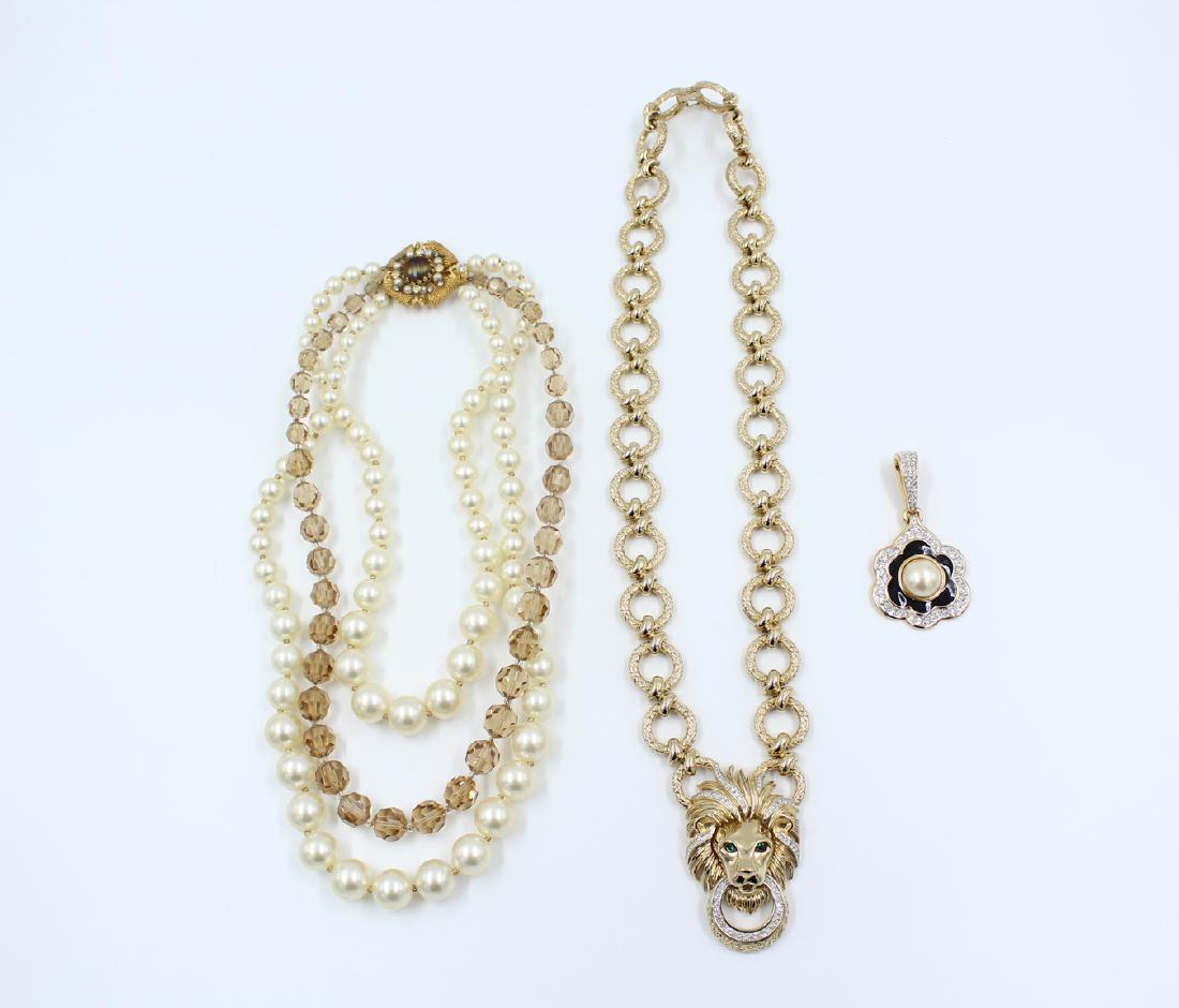 (3) Vintage Signed Designer Necklaces (1 of 6)