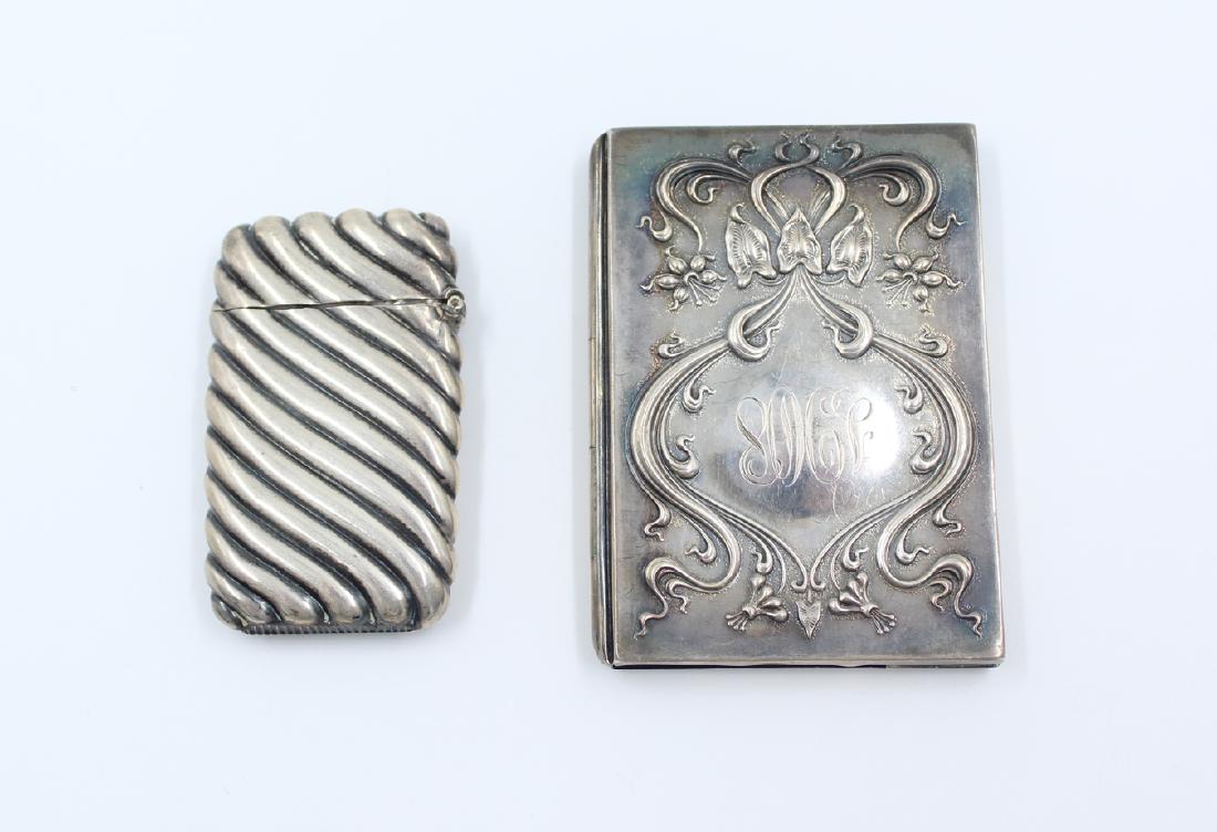Two Antique Sterling Silver Match Safes (1 of 2)