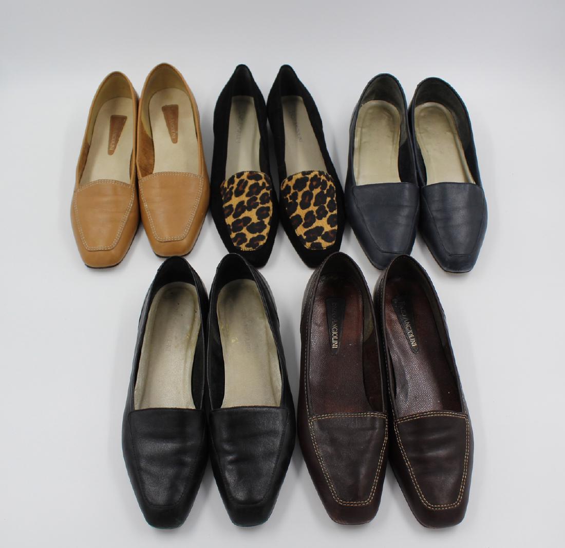 (5) Pairs Vintage Enzo Angiolini Women's Shoes: All Size 8N Loafers