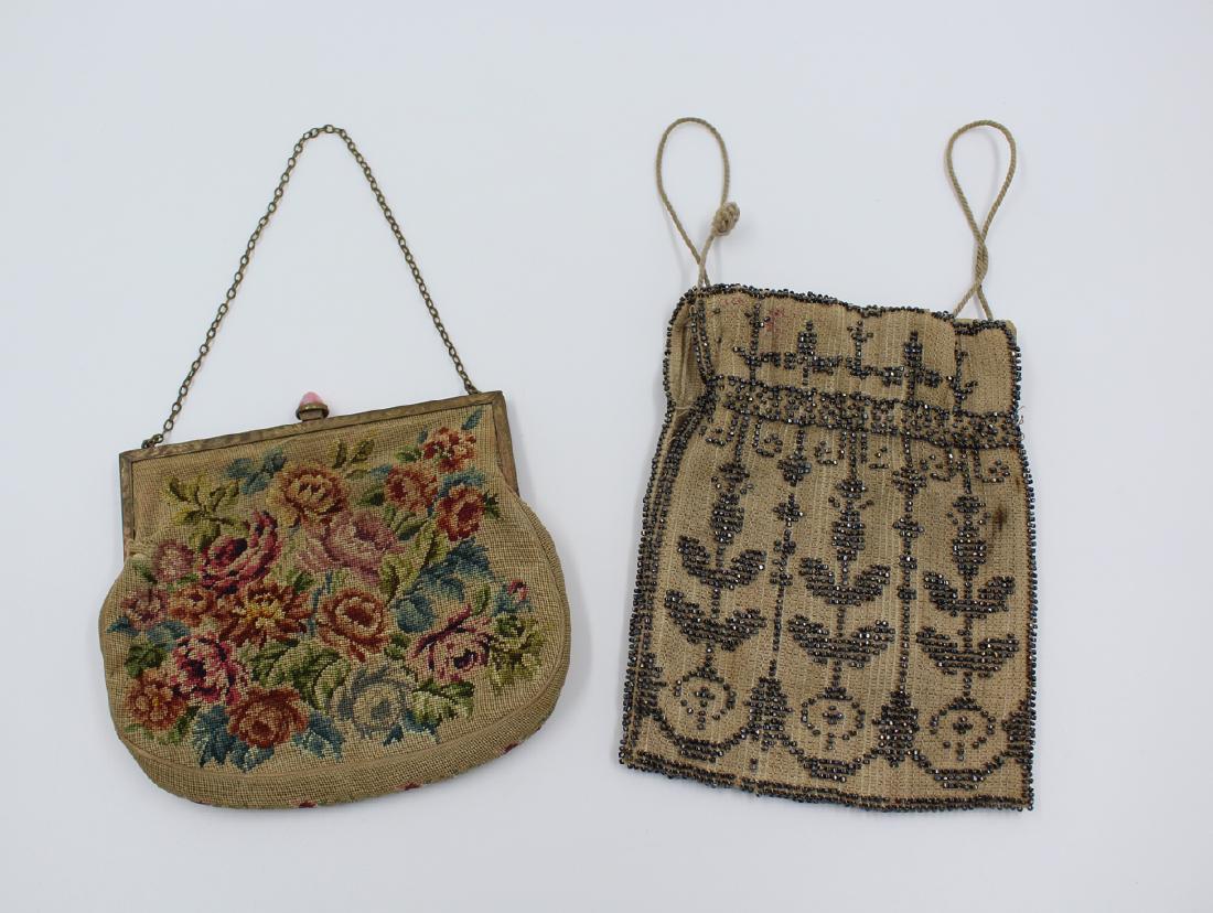 Two Antique Embroidered Evening Bags (1 of 3)