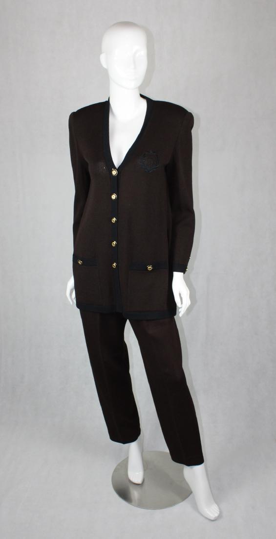 Brown St John Marie Gray  Pant Suit (1 of 4)