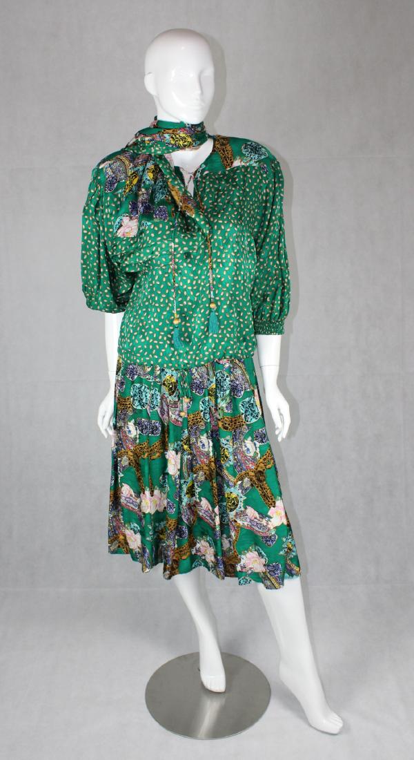 Vintage Silk Diane Freis 3-Piece Dress (1 of 4)
