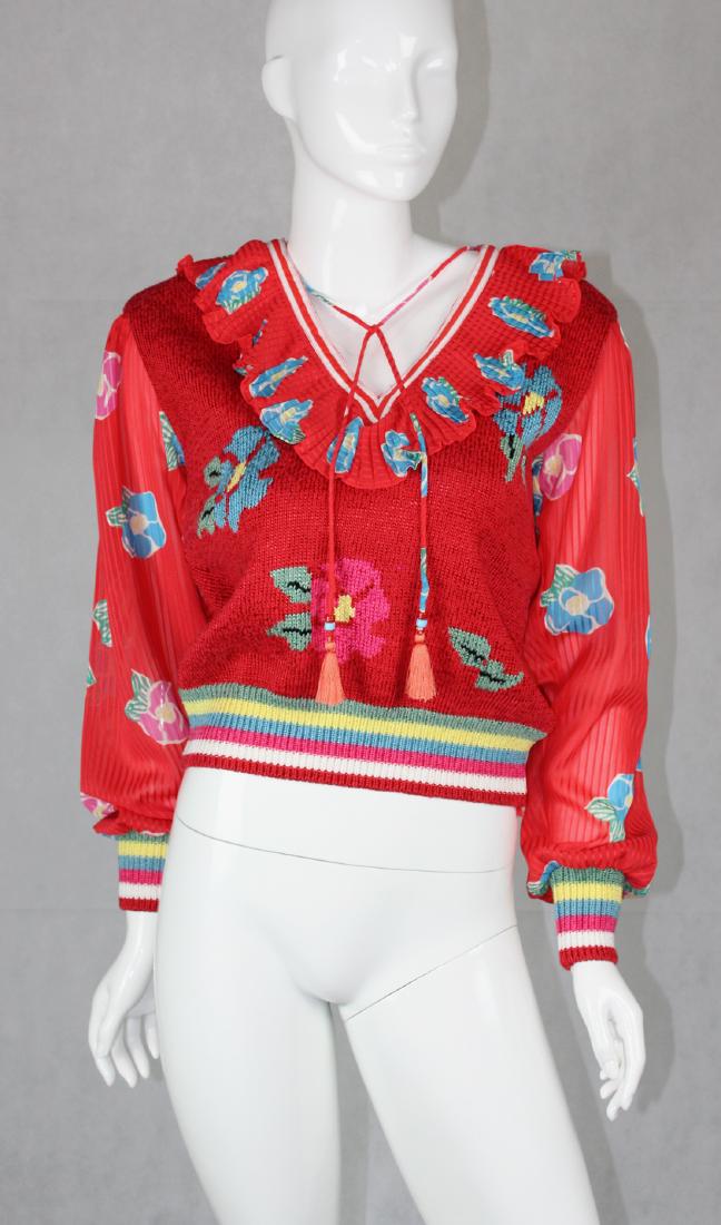 Cute Vintage Diane Freis Sweater (1 of 3)