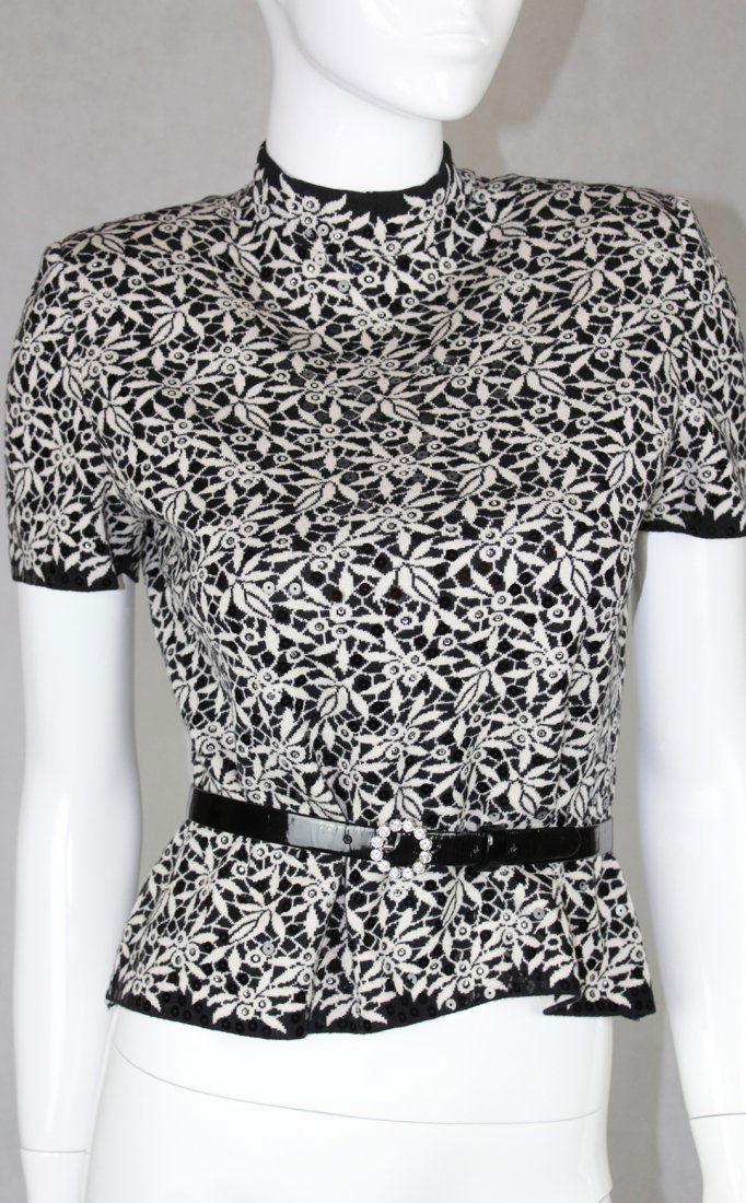 Vintage Sequin St. John Evening Top (1 of 3)