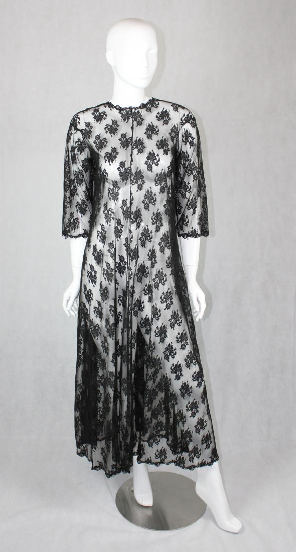 Vintage Black Lace Dress (1 of 3)