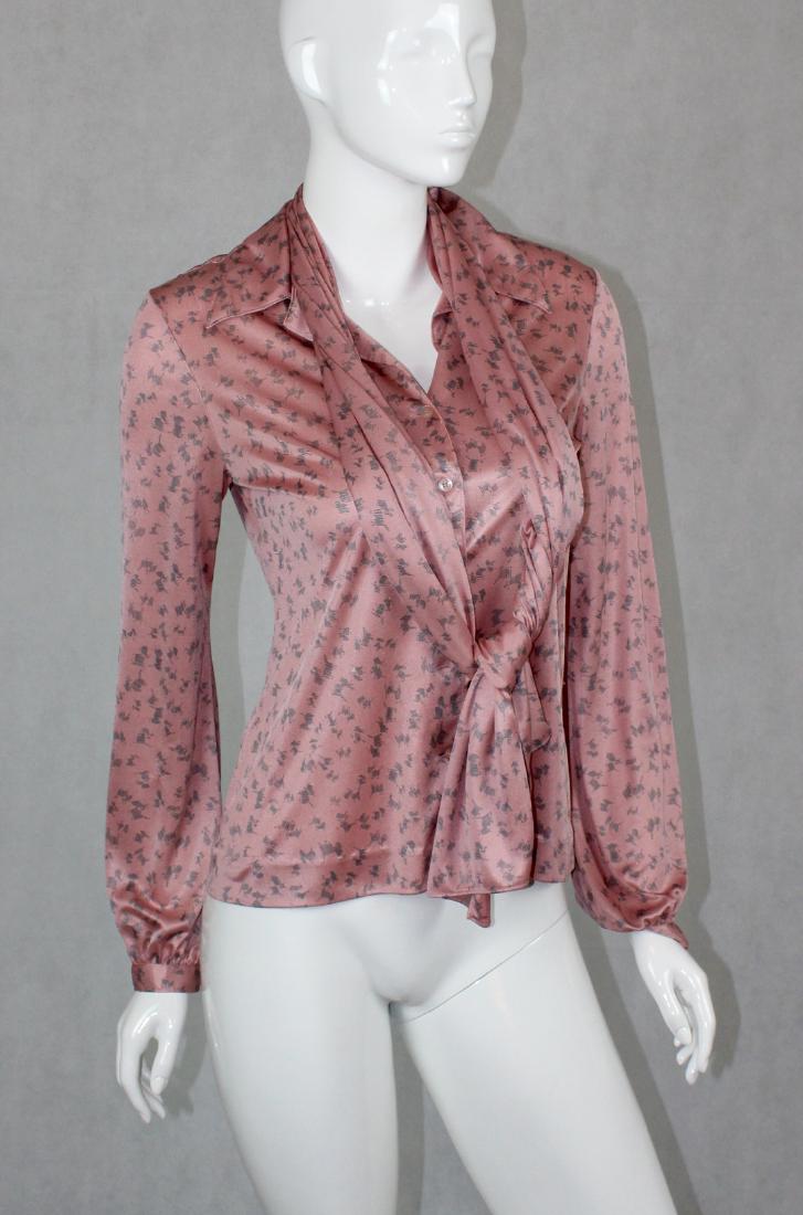 Vintage Halston Womans Blouse and Scarf (1 of 2)