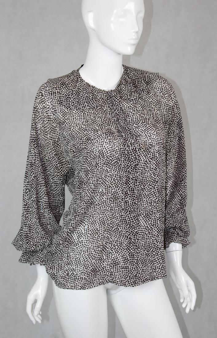 Vintage Halston Womans Blouse: Size 10, Button Front
