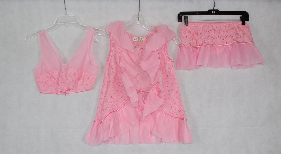 Vintage Jacques Heim Couture Lingerie: Shoulders 13.5", 3 Piece Set, Vintage Couture International, Elastic Waist