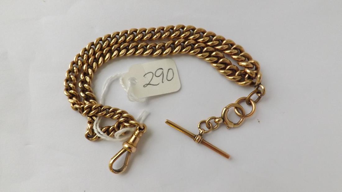 9ct Victorian double Albert 33.1g (1 of 1)