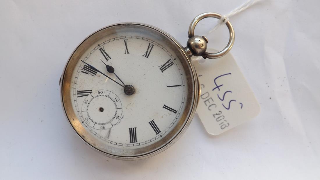 Silver open faced pocket watch: Silver open faced pocket watch
