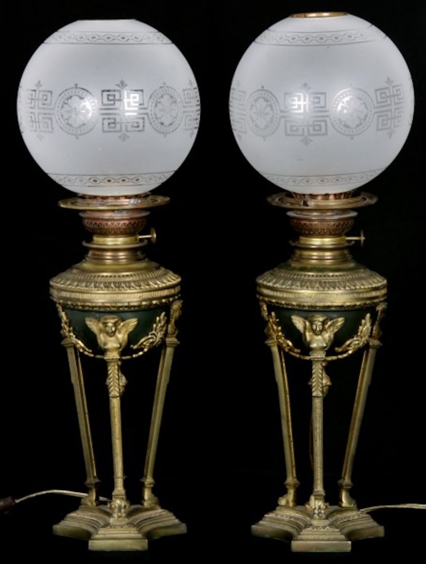 Pair of Beautiful Angel Lamps (1 of 7)