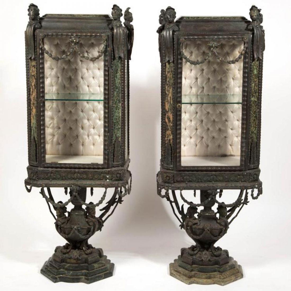 fine Pair of Continental Louis XIV-Style Cast-Zinc (1 of 3)