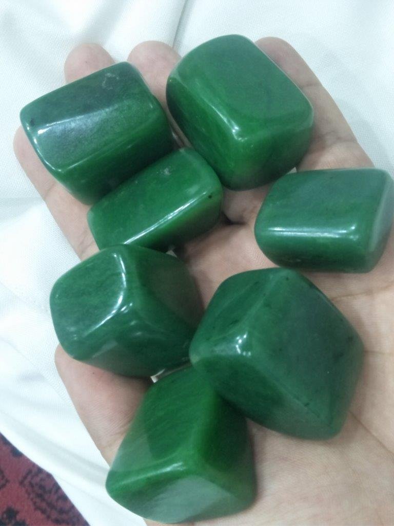 200 grams Greenish Nephrite Healing Tumbles: 200 grams Supreme Quality Hand Carved Natural Greenish Nephrite Healing Tumblrs: Worldwide: Flat-rate of $23.00 to anywhere. shipping rates are determined by Parcel weight and destination. Combined sh