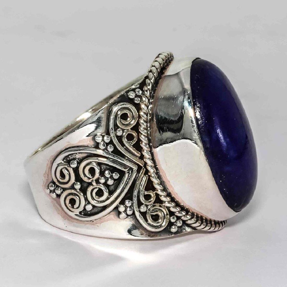 Lapis Lazuli 925 Solid Silver Jewelry Ring (1 of 2)