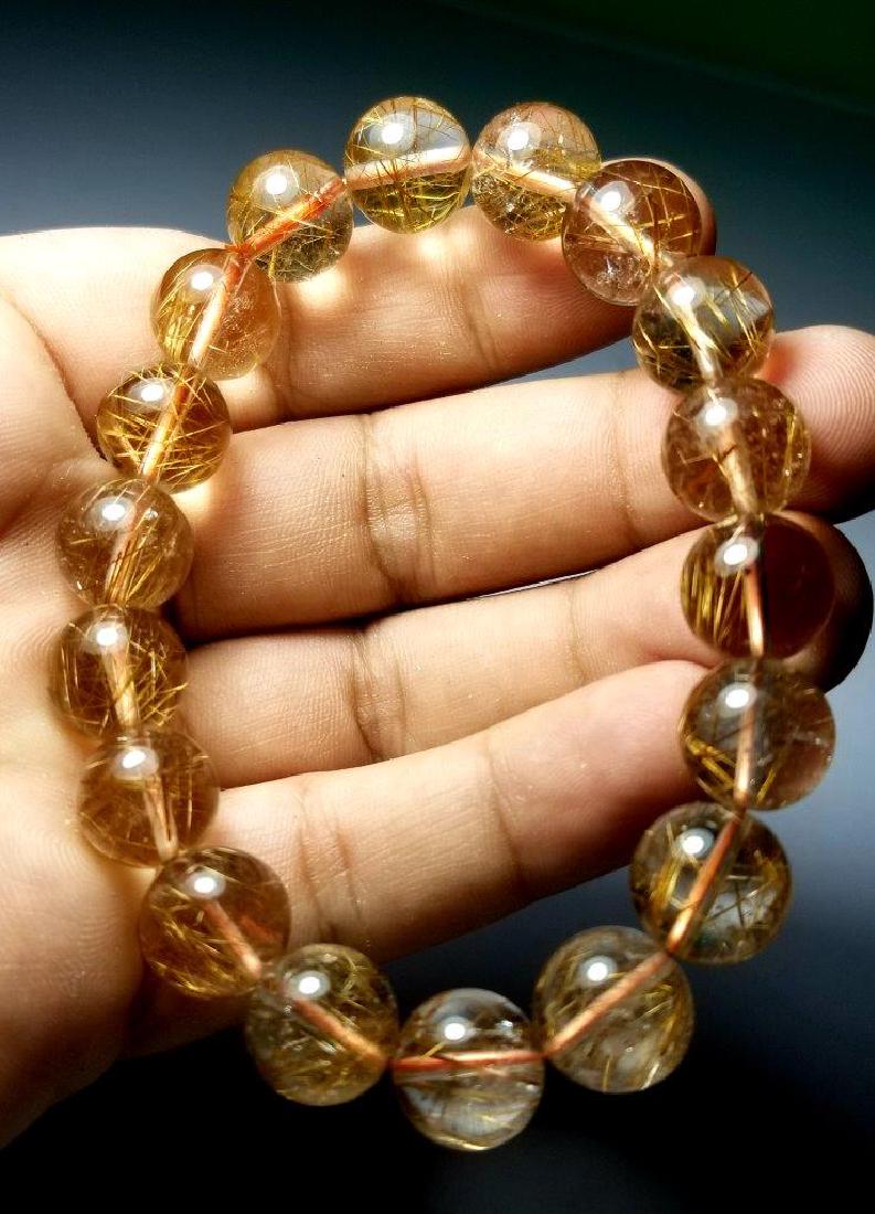 Top Quality Rutile Quartz Heaing Bracelet: Supreme Quality Rutile Quartz Heaing Bracelet: Flat-rate of $23.00 to anywhere. shipping rates are determined by Parcel weight and destination. Combined shipping: Please ask about combined shipping fo