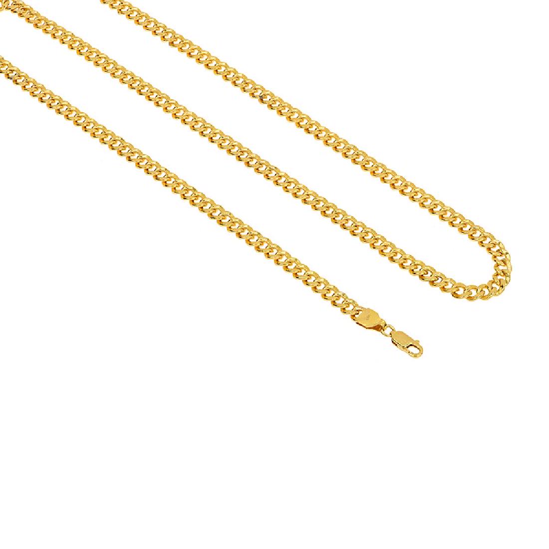 22k Cuban Link Gold Chain - 24" (1 of 3)
