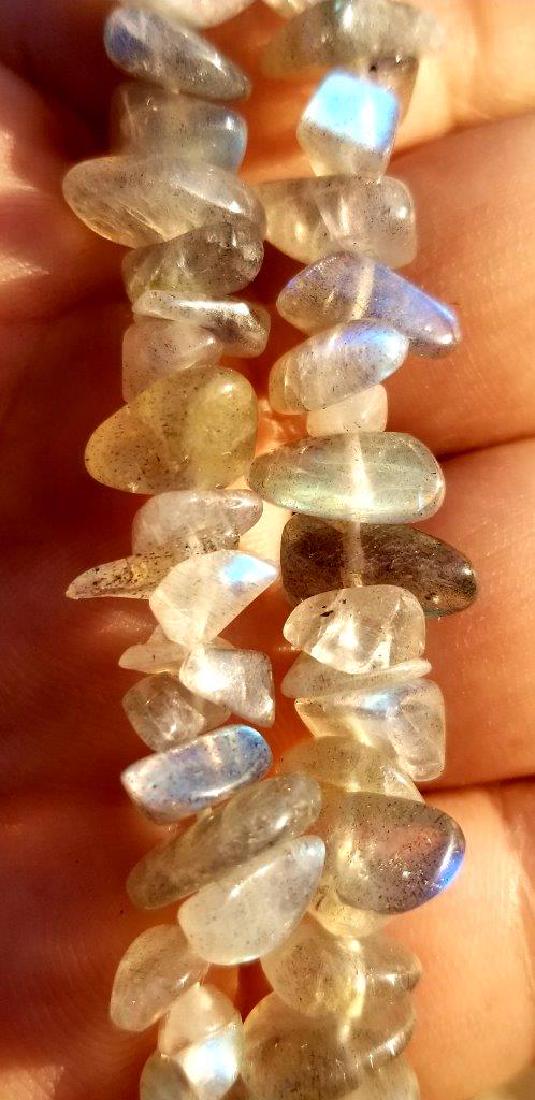 Hand Made Beaded Labradorite Healing Necklace: Hand Made Beaded Labradorite Healing Necklace: Flat-rate of $35.00 to anywhere. shipping rates are determined by Parcel weight and destination. Combined shipping: Please ask about combined shipping fo
