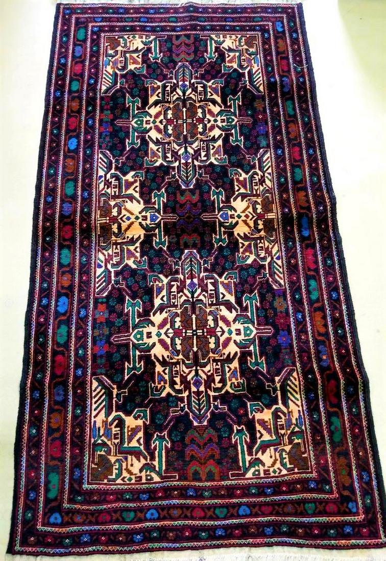 Hand Knotted Afghan Wool Oriental Rug (1 of 7)