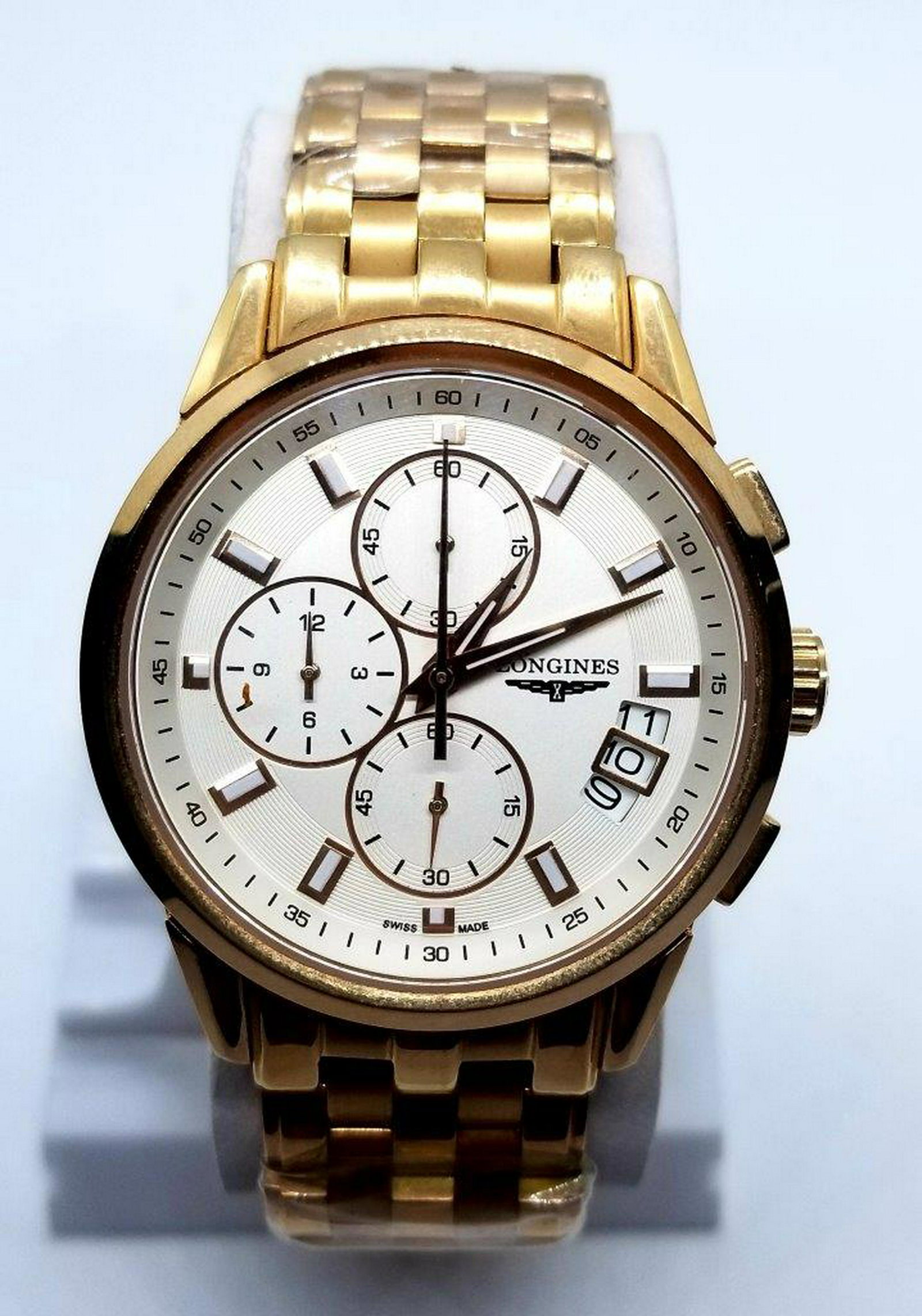 LONGINES - Chronograph DUOGRAPH GMT Watch for Men: Top quality Master Replica of LONGINES - Chronograph DUOGRAPH GMT Watch for Men : Flat-rate of $23.00 to anywhere. shipping rates are determined by Parcel weight and destination. Combined shipping: We