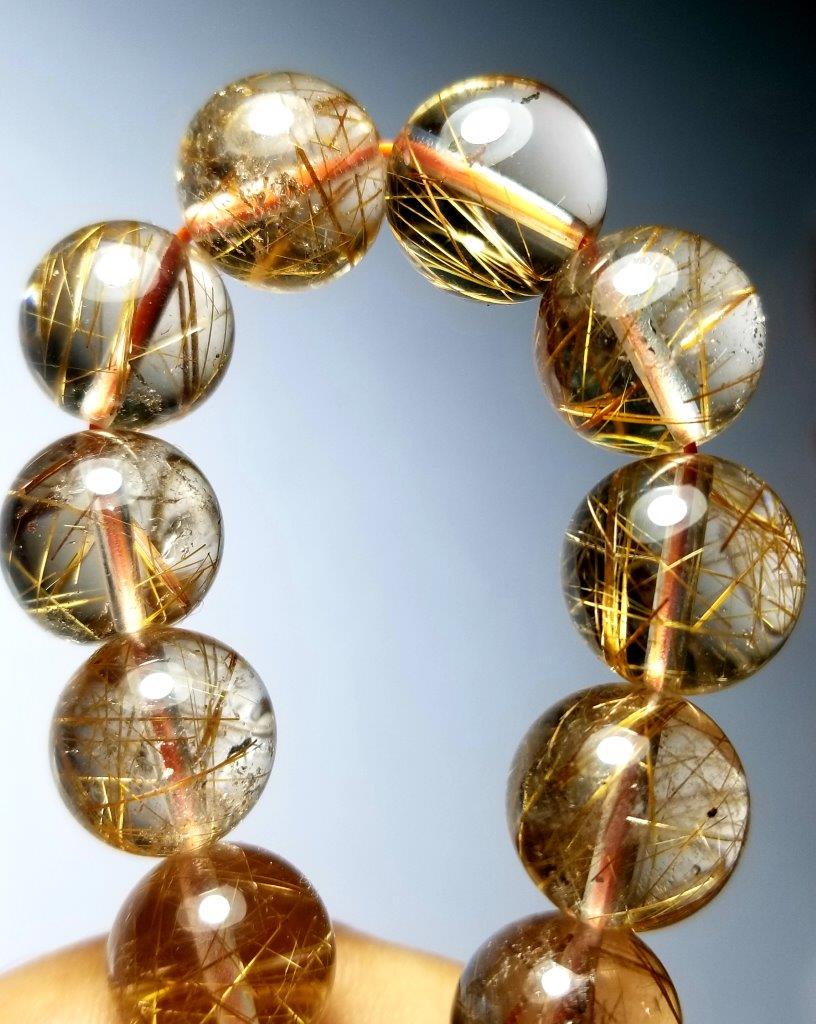 Top Quality Rutile Quartz Heaing Bracelet: Supreme Quality Rutile Quartz Heaing Bracelet : Flat-rate of $23.00 to anywhere. shipping rates are determined by Parcel weight and destination. Combined shipping: We offer combine shipping on multipl