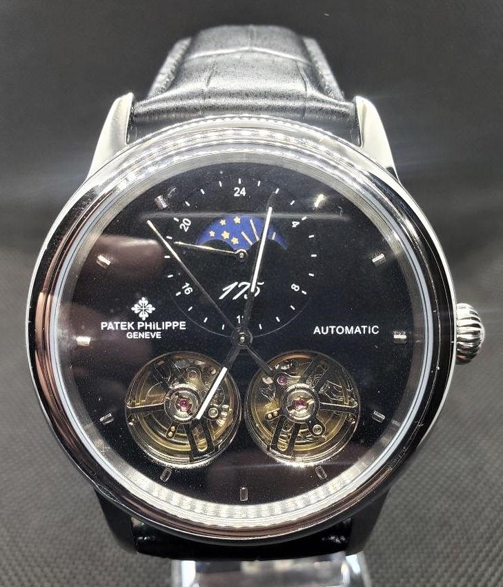 Patek Philippe Geneve Dual Tourbillon Automatic Watch: AAA+ Quality Patek Philippe Geneve Dual Tourbillon Automatic Watch shipping rates are determined by Parcel weight and destination. Combined shipping: We offer combine shipping on multiple items purcha